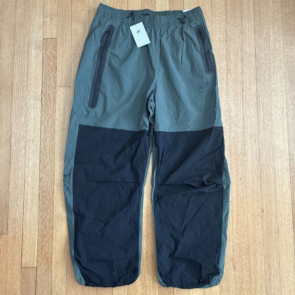 Nike Tech Woven Oversized Pant Olive Black Men Size Large HM7158-338 New